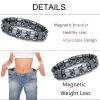 Magnetic Hematite Bracelet, Adjustable Design Magnetic Bracelet Reduce Puffiness Help Calm Down Blood Circulation Better Sleep, Fit For Most People