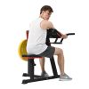 Bicep Tricep Curl Machine with Adjustable Seat, Bicep Curls and Tricep Extension Machine Home Gym