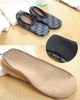 Mens Slipper Socks with Non Slip Grippers Indoor Short Socks Cozy Floor Slippers, 5 Pairs