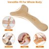 Wood Therapy Massage Tool Lymphatic Drainage Paddle Wooden Scraping Tools Therapy Massager- Hard Rock Health