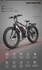 AOSTIRMOTOR S07-B 26" 750W Electric Bike Fat Tire P7 48V 12.5AH Removable Lithium Battery for Adults with Detachable Rear Rack Fender(Black)