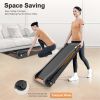 Under Desk Walking Pad, Treadmill 8% Incline 2.5HP 280LBS with Remote Control