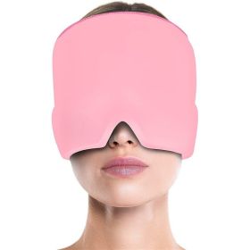 Gel Cold Headache Ice Cap Migraine Relief Cap Stress Relax Pain Head Hot Cold Therapy Cold Pack Eye Mask Ice Hat Massage Tool (Ships From: China)