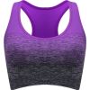 1pc/2pcs/3pcsMedium Support Two Tone Racer Back Sports Bra, Fitness Workout Running Yoga Bra